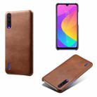 For Xiaomi Mi CC9e / Mi A3 Calf Texture PC + PU Phone Case(Brown) - 1