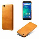 For Xiaomi Redmi Go Calf Texture PC + PU Phone Case(Orange) - 1