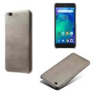 For Xiaomi Redmi Go Calf Texture PC + PU Phone Case(Grey) - 1