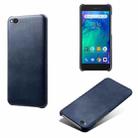 For Xiaomi Redmi Go Calf Texture PC + PU Phone Case(Blue) - 1