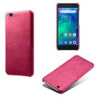 For Xiaomi Redmi Go Calf Texture PC + PU Phone Case(Rose Red) - 1