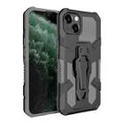 For iPhone 13 Pro Max Machine Armor Warrior PC + TPU Phone Case (Grey) - 1