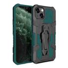 For iPhone 13 Pro Max Machine Armor Warrior PC + TPU Phone Case (Green) - 1