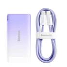 Baseus CCGP050005 GaN3 Pro 65W Dual USB-C / Type-C + USB GaN Fast Charger + 1m Dynamic Series 100W USB-C / Type-C to USB-C / Type-C Fast Charging Data Cable Set, CN Plug(Purple) - 1