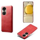 For Huawei P50 Calf Texture PC + PU Phone Case(Red) - 1