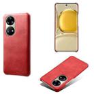 For Huawei P50 Pro Calf Texture PC + PU Phone Case(Red) - 1