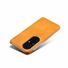 For Huawei P50 Pro+ Calf Texture PC + PU Phone Case(Orange) - 4