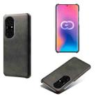 For Huawei P50 Pro+ Calf Texture PC + PU Phone Case(Black) - 1