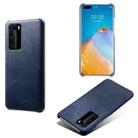 For Huawei P40 Pro Calf Texture PC + PU Phone Case(Blue) - 1