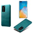For Huawei P40 Pro Calf Texture PC + PU Phone Case(Green) - 1