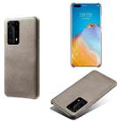 For Huawei P40 Pro+ Calf Texture PC + PU Phone Case(Grey) - 1