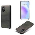 For Huawei nova 8 5G Calf Texture PC + PU Phone Case(Black) - 1