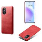 For Huawei nova 8 5G Calf Texture PC + PU Phone Case(Red) - 1