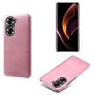 For Honor 60 Calf Texture PC + PU Phone Case(Pink) - 1