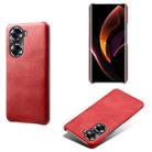 For Honor 60 Calf Texture PC + PU Phone Case(Red) - 1