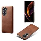 For Honor 60 Calf Texture PC + PU Phone Case(Brown) - 1