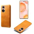 For Honor 50 Calf Texture PC + PU Phone Case(Orange) - 1