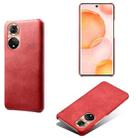 For Honor 50 Calf Texture PC + PU Phone Case(Red) - 1