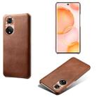 For Honor 50 Calf Texture PC + PU Phone Case(Brown) - 1