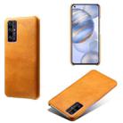For Honor 30 Calf Texture PC + PU Phone Case(Orange) - 1