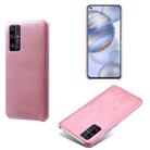 For Honor 30 Calf Texture PC + PU Phone Case(Pink) - 1