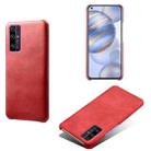 For Honor 30 Calf Texture PC + PU Phone Case(Red) - 1