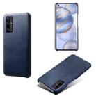 For Honor 30 Calf Texture PC + PU Phone Case(Blue) - 1