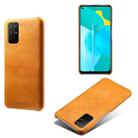 For Honor 30S Calf Texture PC + PU Phone Case(Orange) - 1