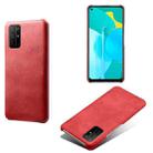 For Honor 30S Calf Texture PC + PU Phone Case(Red) - 1