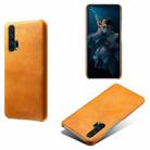 For Honor 20 Pro Calf Texture PC + PU Phone Case(Orange) - 1