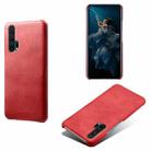 For Honor 20 Pro Calf Texture PC + PU Phone Case(Red) - 1