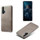 For Honor 20 Pro Calf Texture PC + PU Phone Case(Grey) - 1