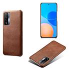 For Honor Play 5T Pro Calf Texture PC + PU Phone Case(Brown) - 1