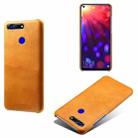 For Honor View 20 / V20 Calf Texture PC + PU Phone Case(Orange) - 1