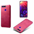 For Honor View 20 / V20 Calf Texture PC + PU Phone Case(Rose Red) - 1