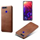 For Honor View 20 / V20 Calf Texture PC + PU Phone Case(Brown) - 1