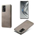 For Honor V40 5G Calf Texture PC + PU Phone Case(Grey) - 1