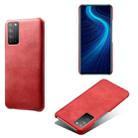 For Honor X10 5G Calf Texture PC + PU Phone Case(Red) - 1