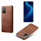 For Honor X10 5G Calf Texture PC + PU Phone Case(Brown) - 1