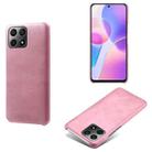 For Honor X30i Calf Texture PC + PU Phone Case(Pink) - 1