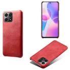 For Honor X30i Calf Texture PC + PU Phone Case(Red) - 1