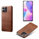 For Honor X30i Calf Texture PC + PU Phone Case(Brown) - 1