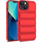 For iPhone 13 Pro Eiderdown Airbag Shockproof Phone Case (Red) - 1