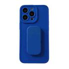For iPhone 13 Pro TPU Phone Case with Holder (Blue) - 1