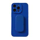 For iPhone 13 mini TPU Phone Case with Holder (Blue) - 1