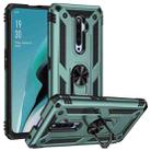 For OPPO Reno2 Z Shockproof TPU + PC Phone Case(Dark Green) - 1