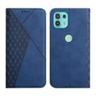 For Motorola Edge 20 Lite Skin Feel Magnetic Leather Phone Case(Blue) - 1