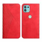 For Motorola Edge 20 Lite Skin Feel Magnetic Leather Phone Case(Red) - 1