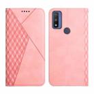 For Motorola G Pure Skin Feel Magnetic Leather Phone Case(Rose Gold) - 1