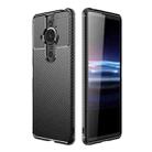 For Sony Xperia Pro-I Carbon Fiber Texture TPU Phone Case(Black) - 1